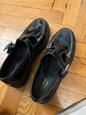 G.H. Bass & Co. Weejuns Black Patent Leather Mary Jane Loafers